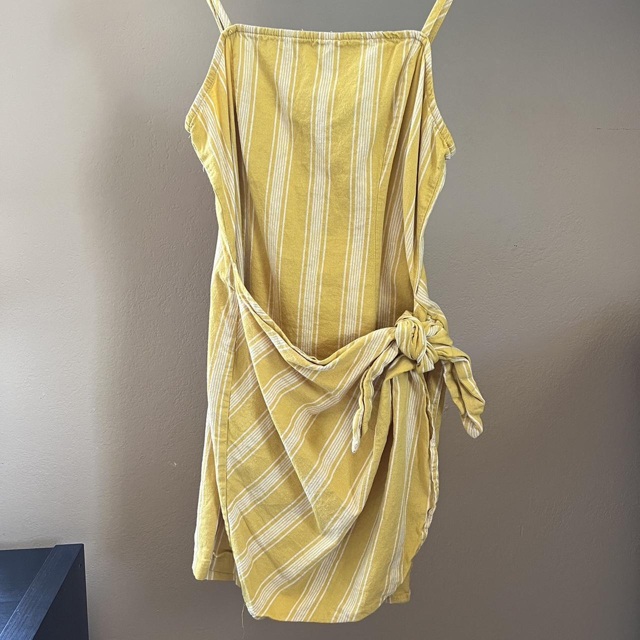 Yellow striped dress sales forever 21