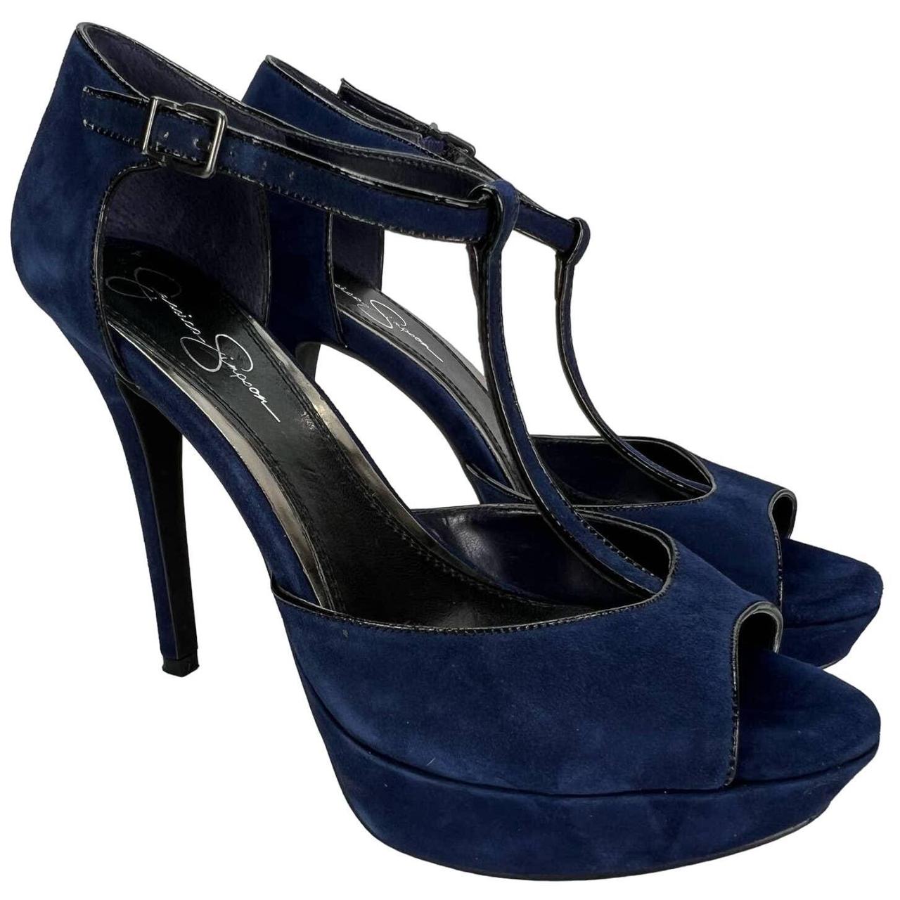 Jessica simpson navy heels hotsell