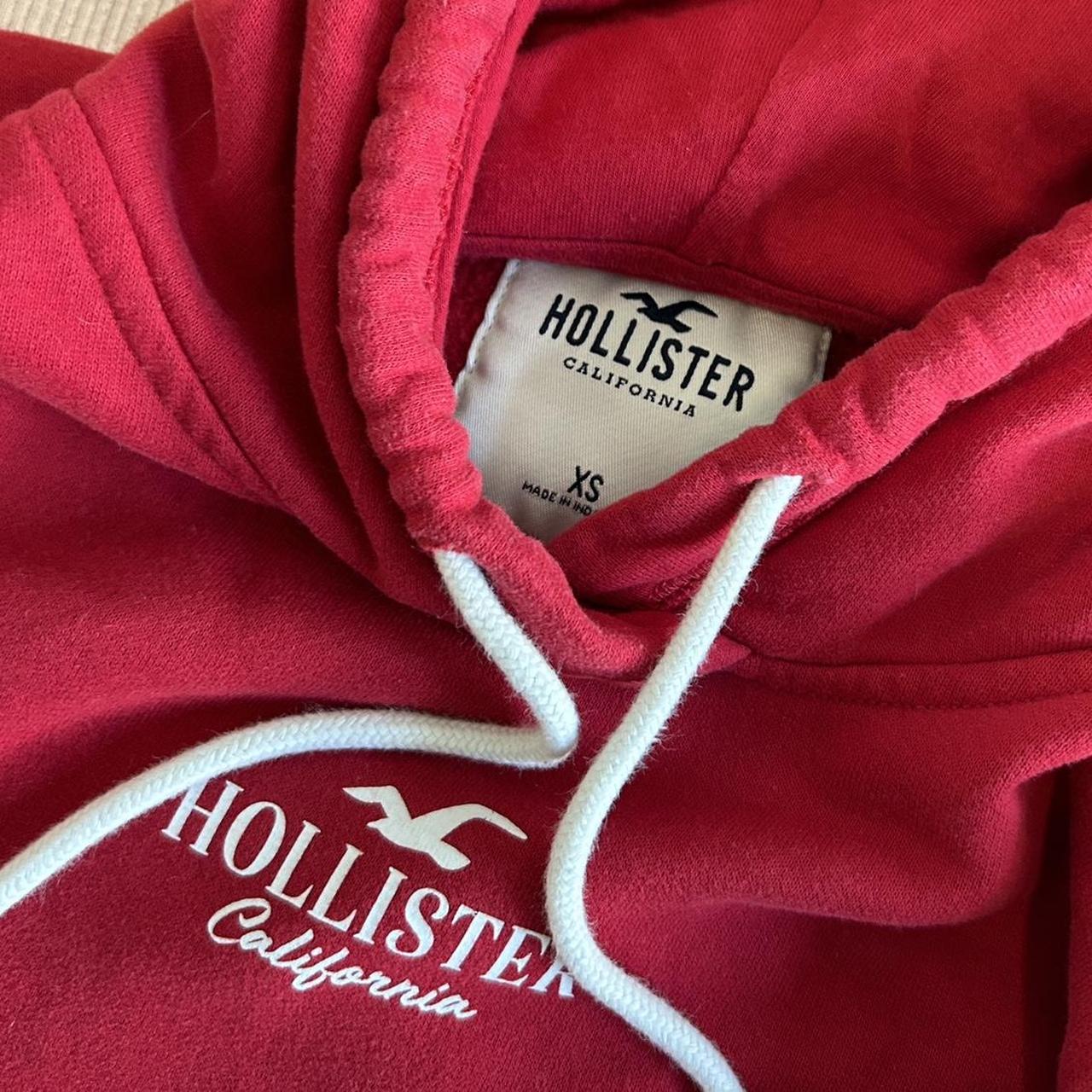 Hollister red rose outlet hoodie