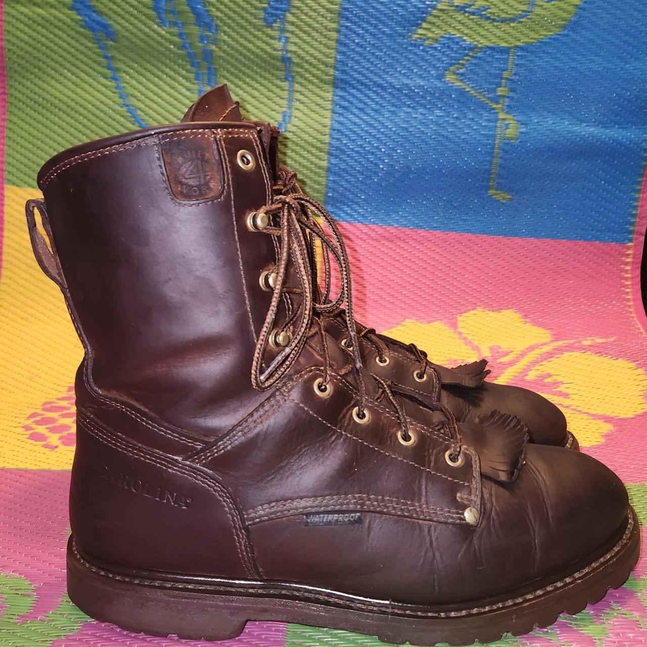 CAROLINA BUILT FOR WORK MENS SIZE US 13 EE BROWN... Depop