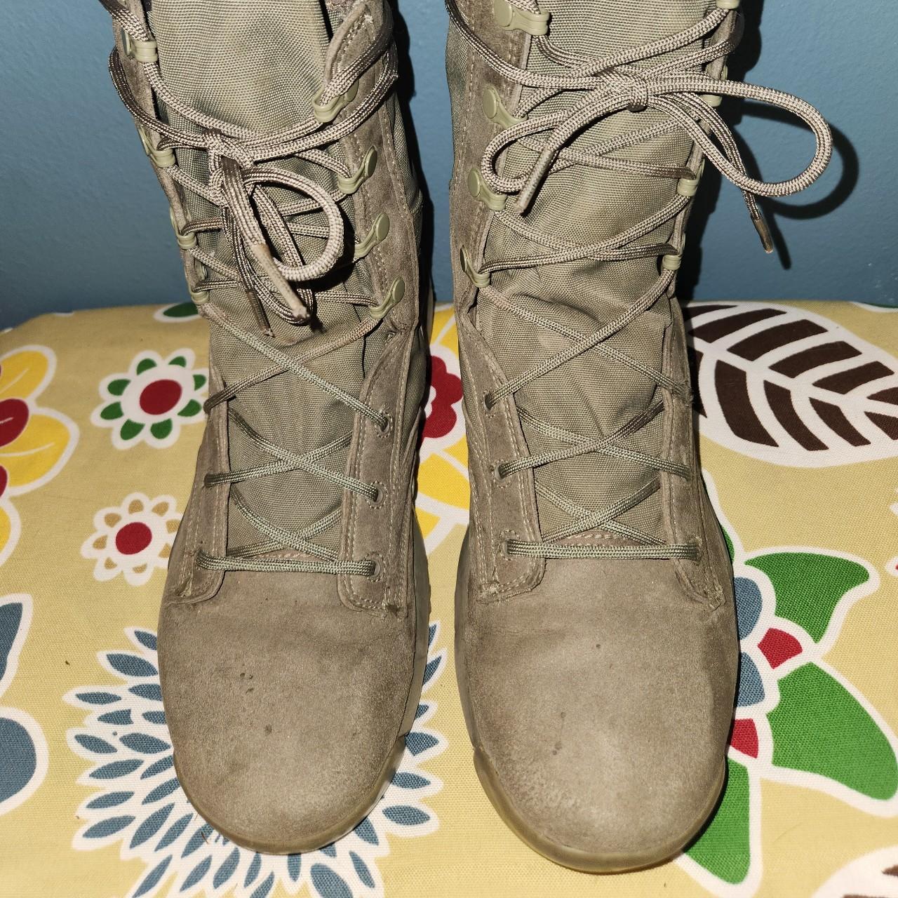 NIKE WARM WEATHER WATERPROOF ARMY GREEN COMBAT BOOTS... Depop