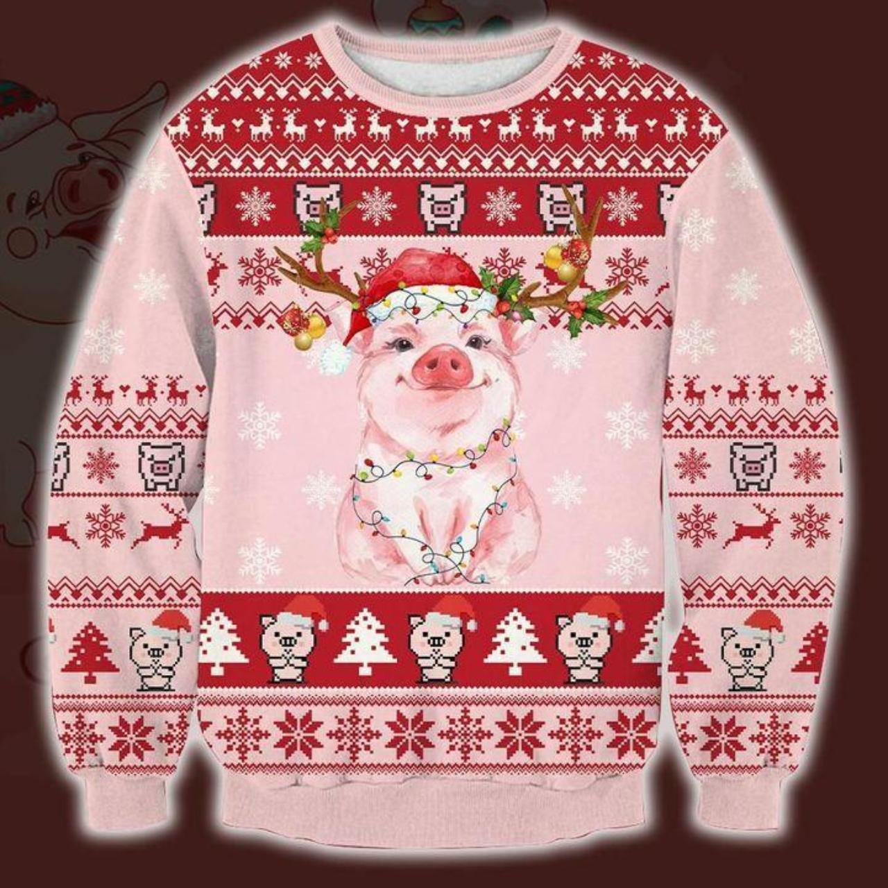 Pig clearance christmas sweater