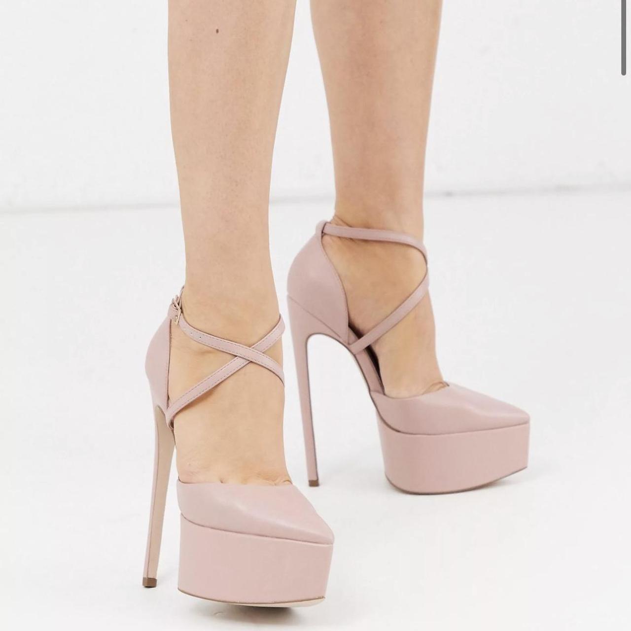 ASOS DESIGN Perplex pointed platform stiletto Depop