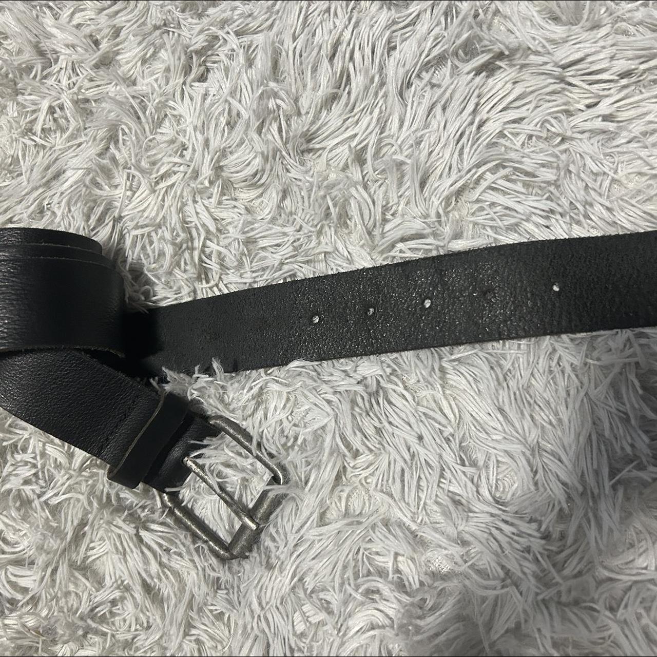 Classic Leather Belt XL Solid Black Depop