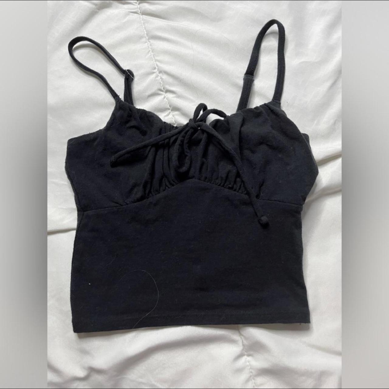 Hollister Black Cropped Cami size xxs but could fit... Depop