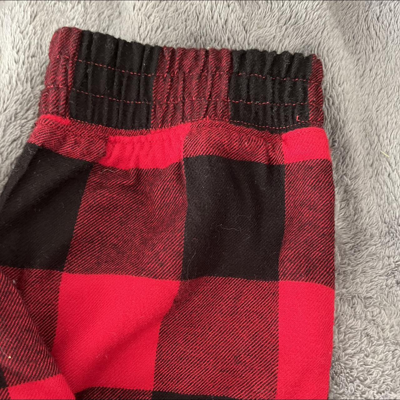 hollister red plaid pj pants brand new just without... - Depop