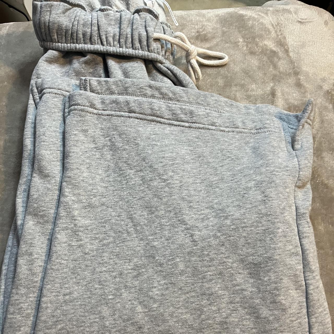 grey urban outfitters flare sweatpants size xs but... - Depop