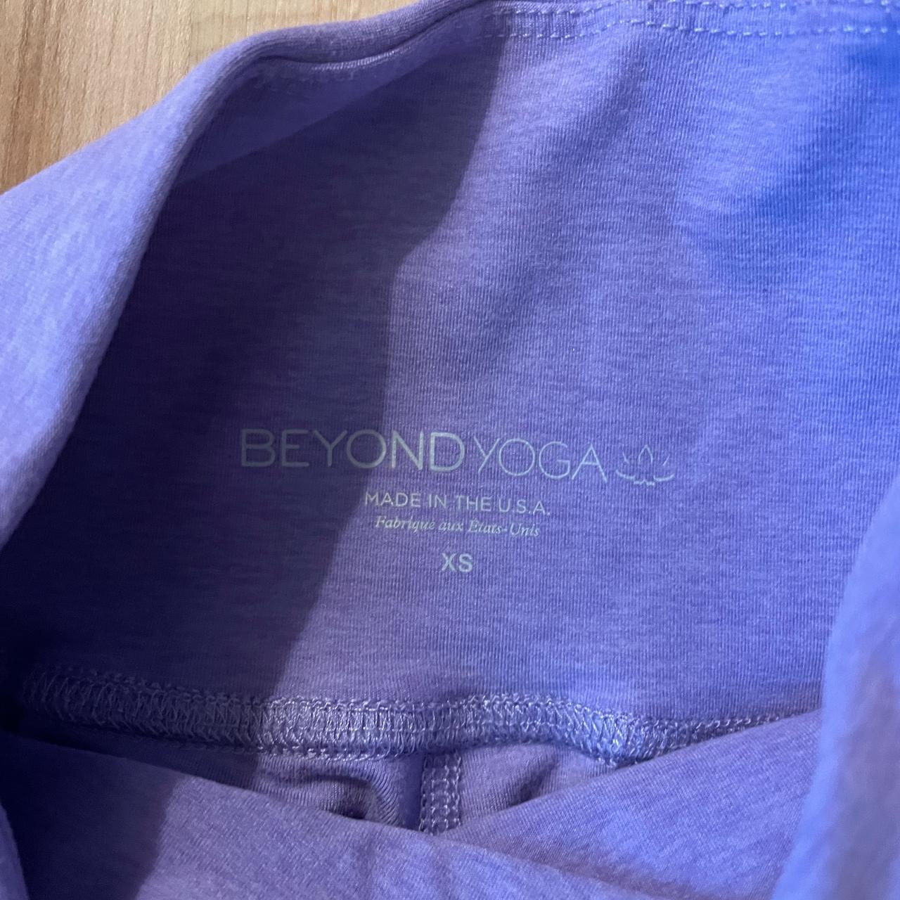 Beyond Yoga purple biker shorts - Depop