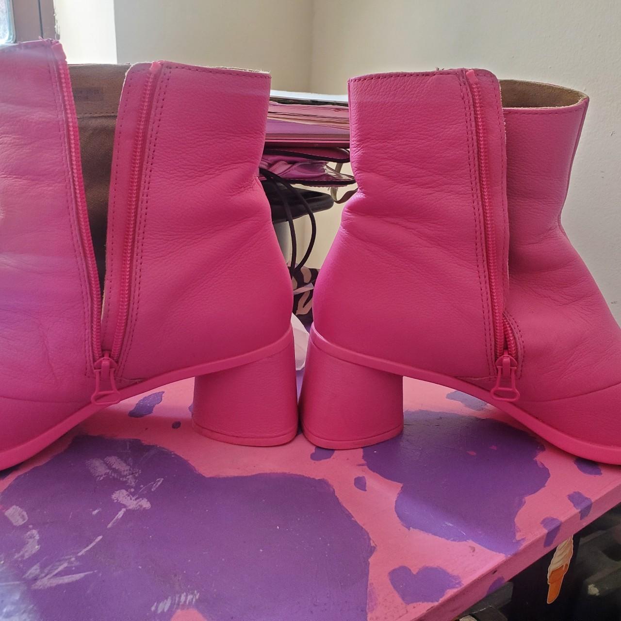 Camper Women's Pink Boots | Depop