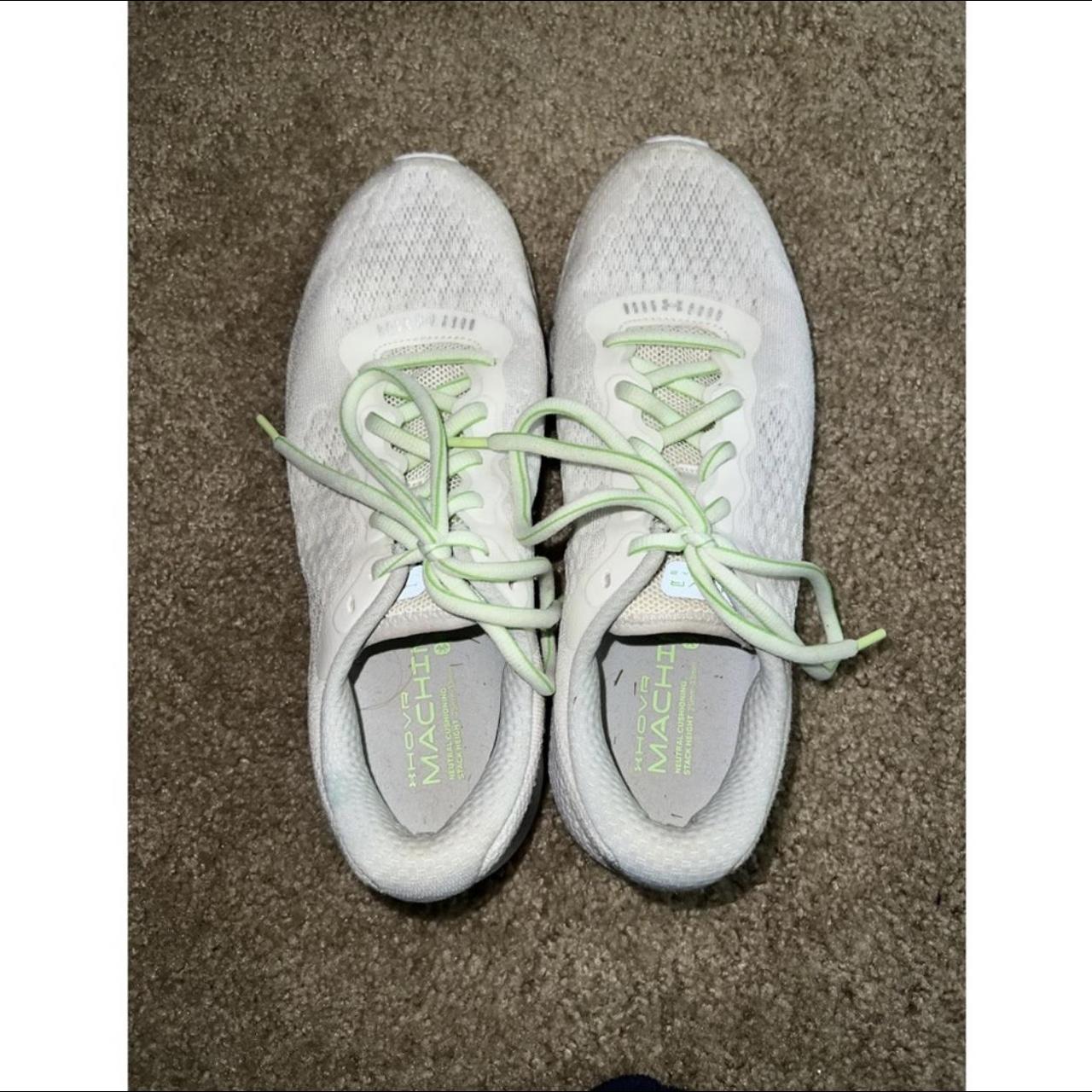 Under Armour Women's Green and White Trainers | Depop