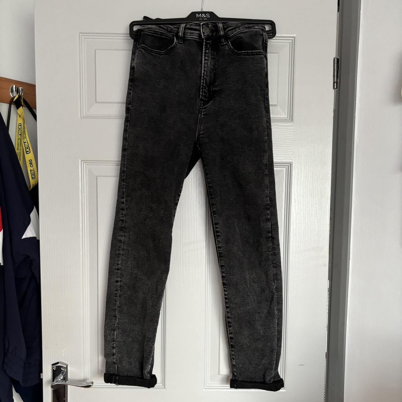 Clothing Black Acid Wash Mom Jeans Stradivarius Denim Mom Jeans In