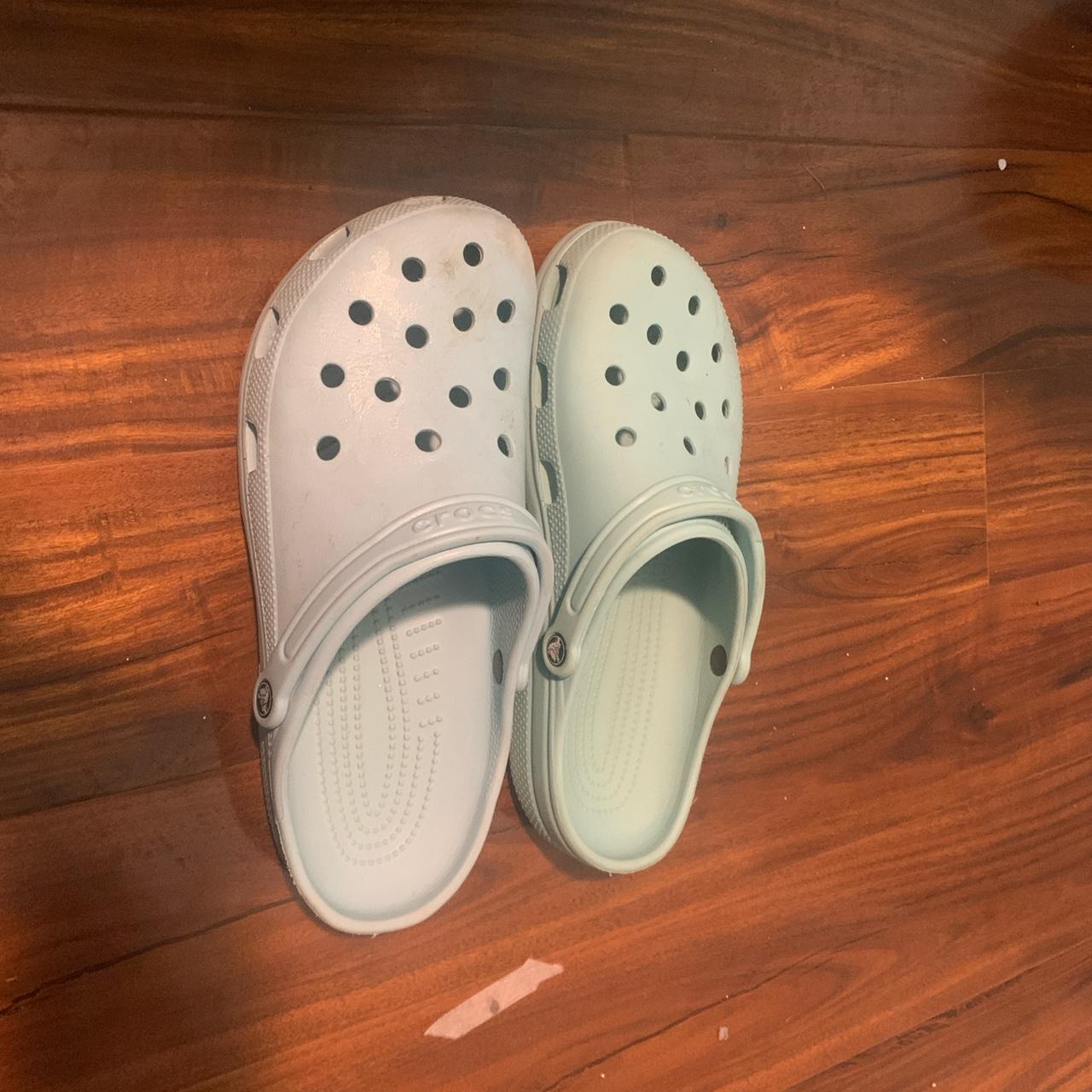 mens light blue crocs