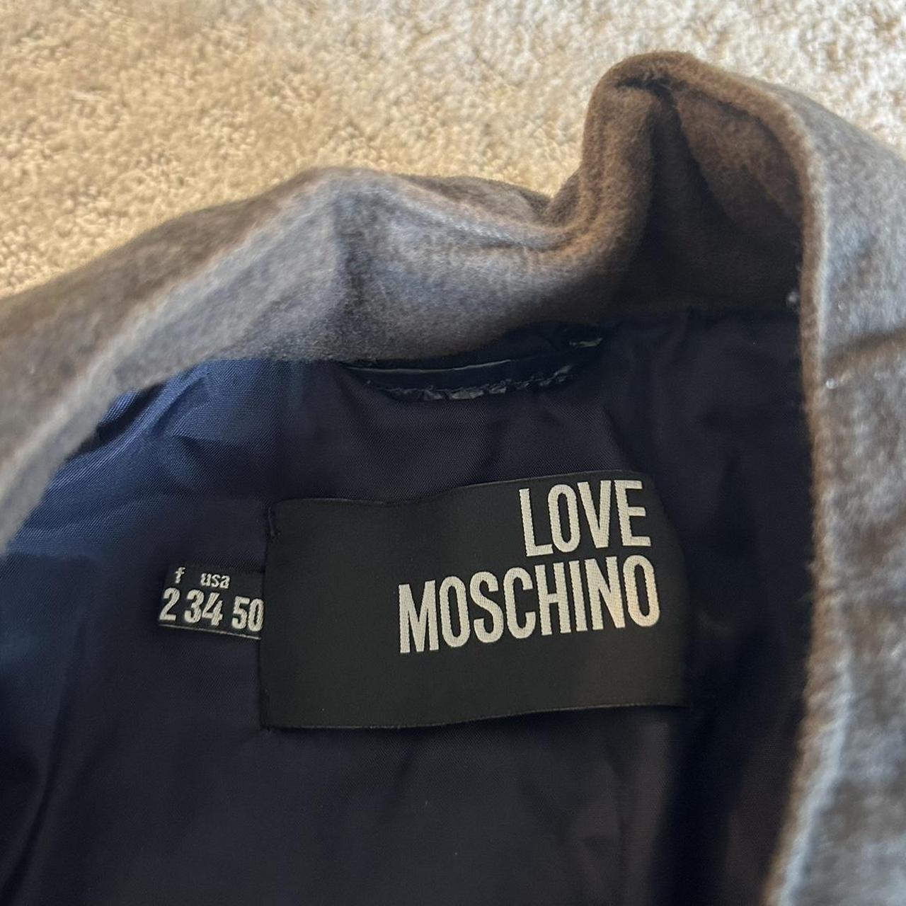 Love Moschino Puffer Jacket Navy / Black Size M Fit... Depop