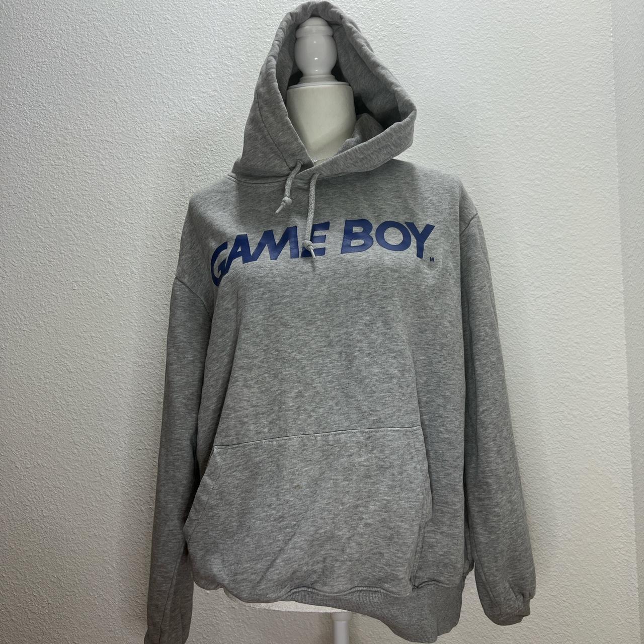 Grey Game Boy Hoodie Comfy Stain Shown In Last Pic