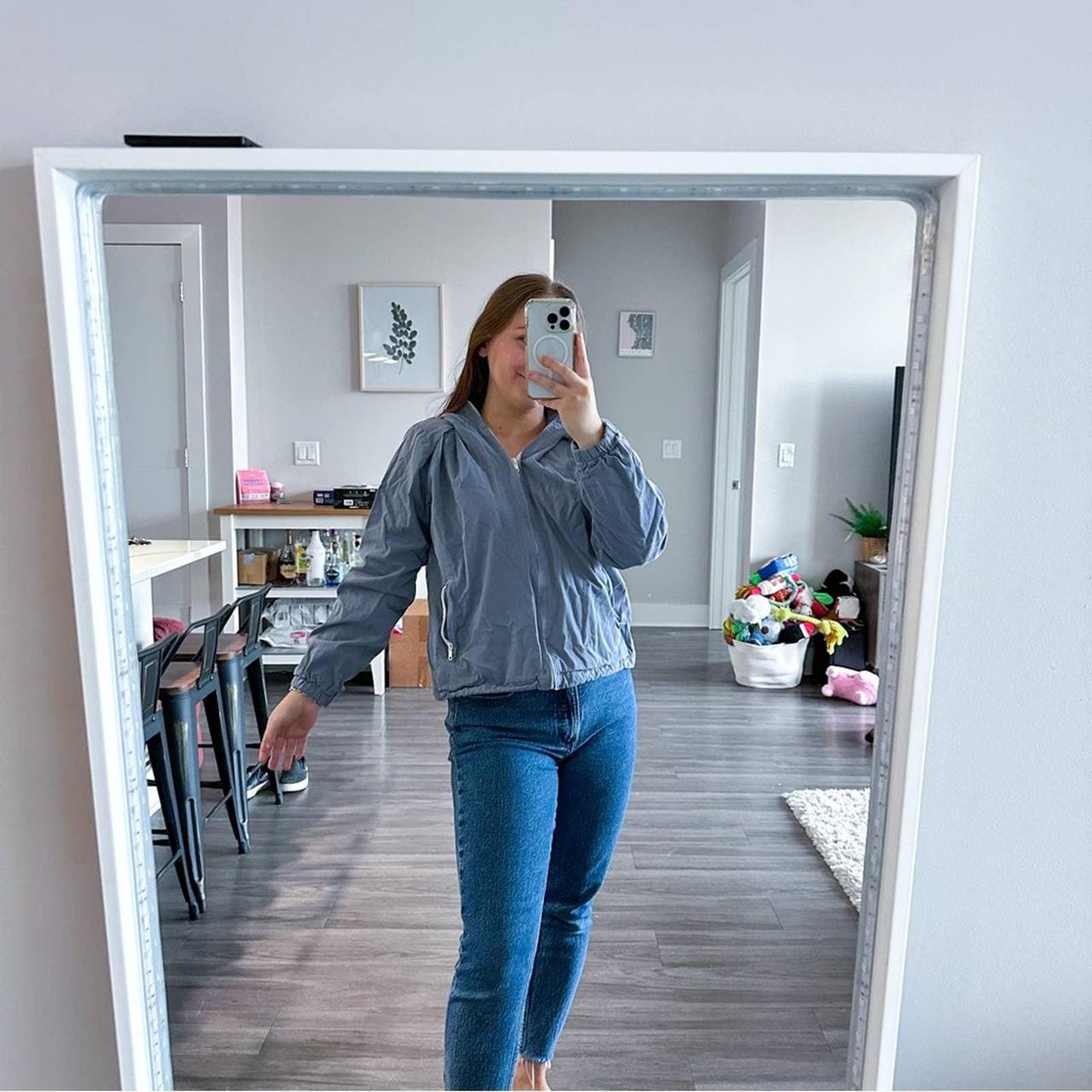 John Galt Brandy Melville Long Sleeve Blue Zip Up... Depop