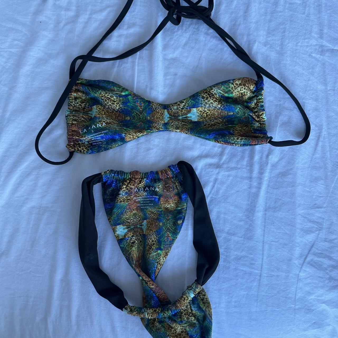 LAHANA swim bikinis jaguar print cheeky bottoms - Depop