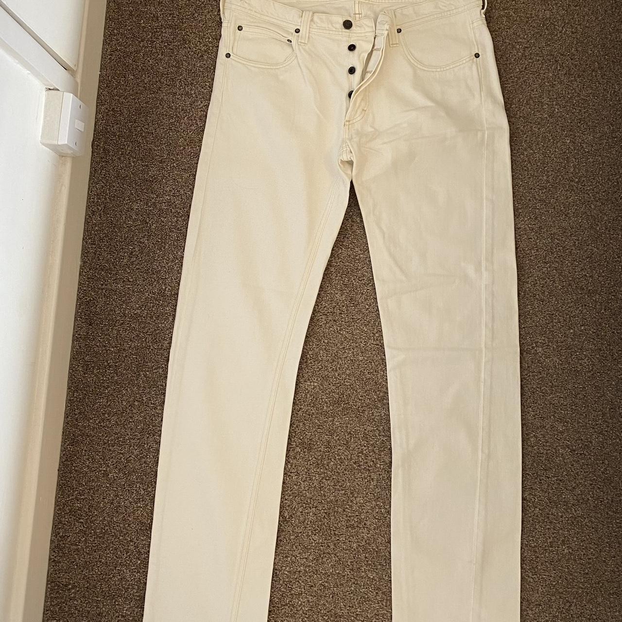 womens white lee jeans