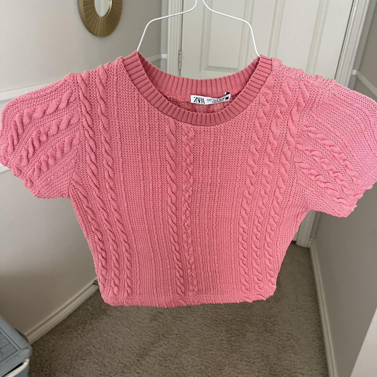Zara Women's Pink Crop-top