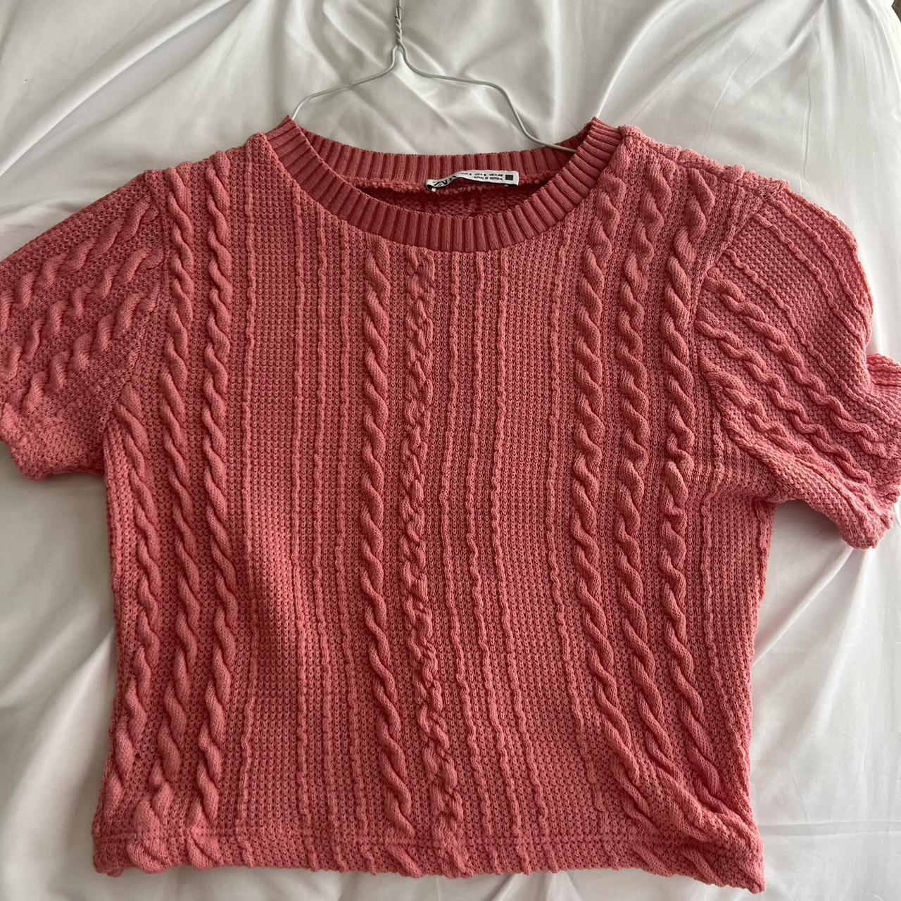 Zara Women's Pink Crop-top (3)