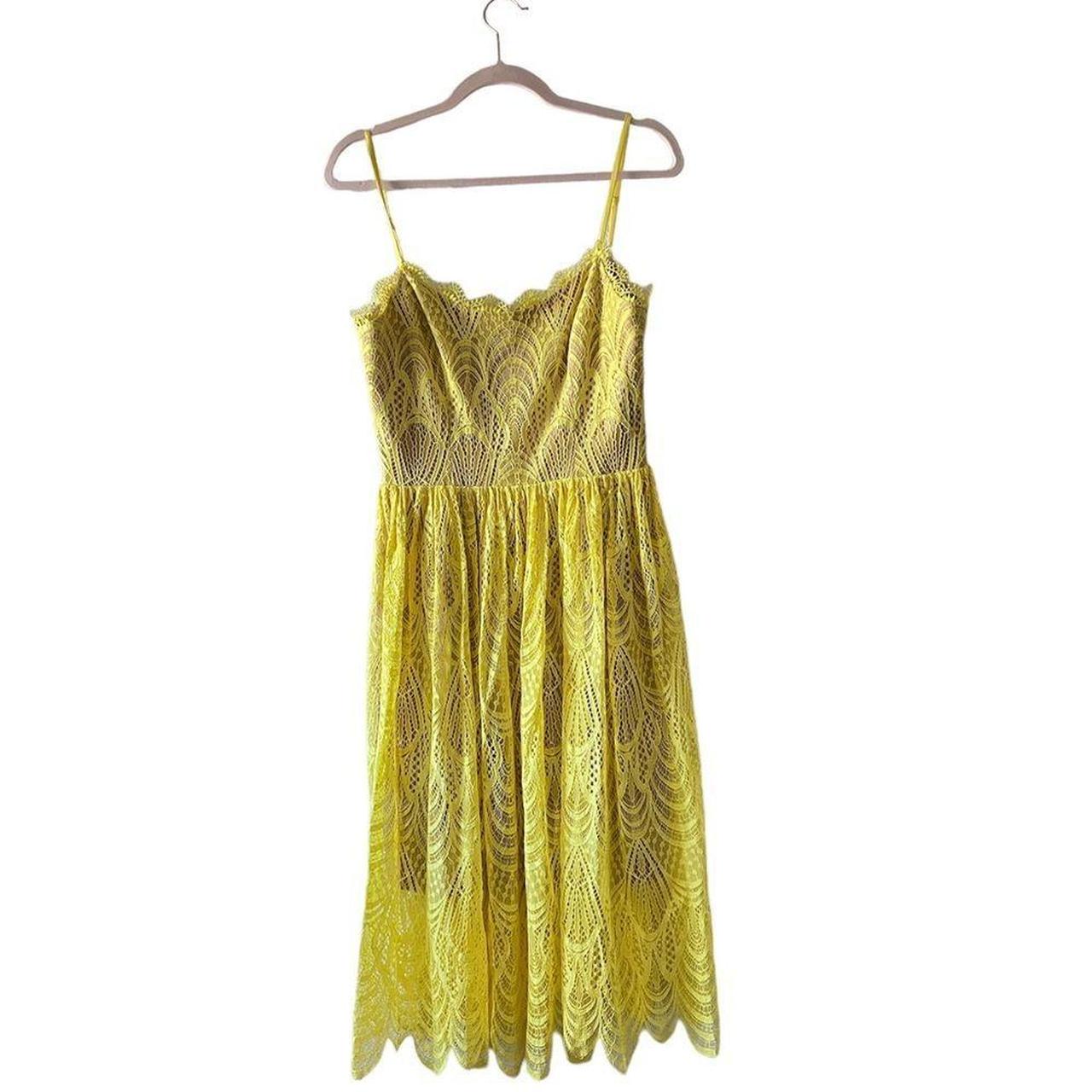 Dress the on sale population yellow dress