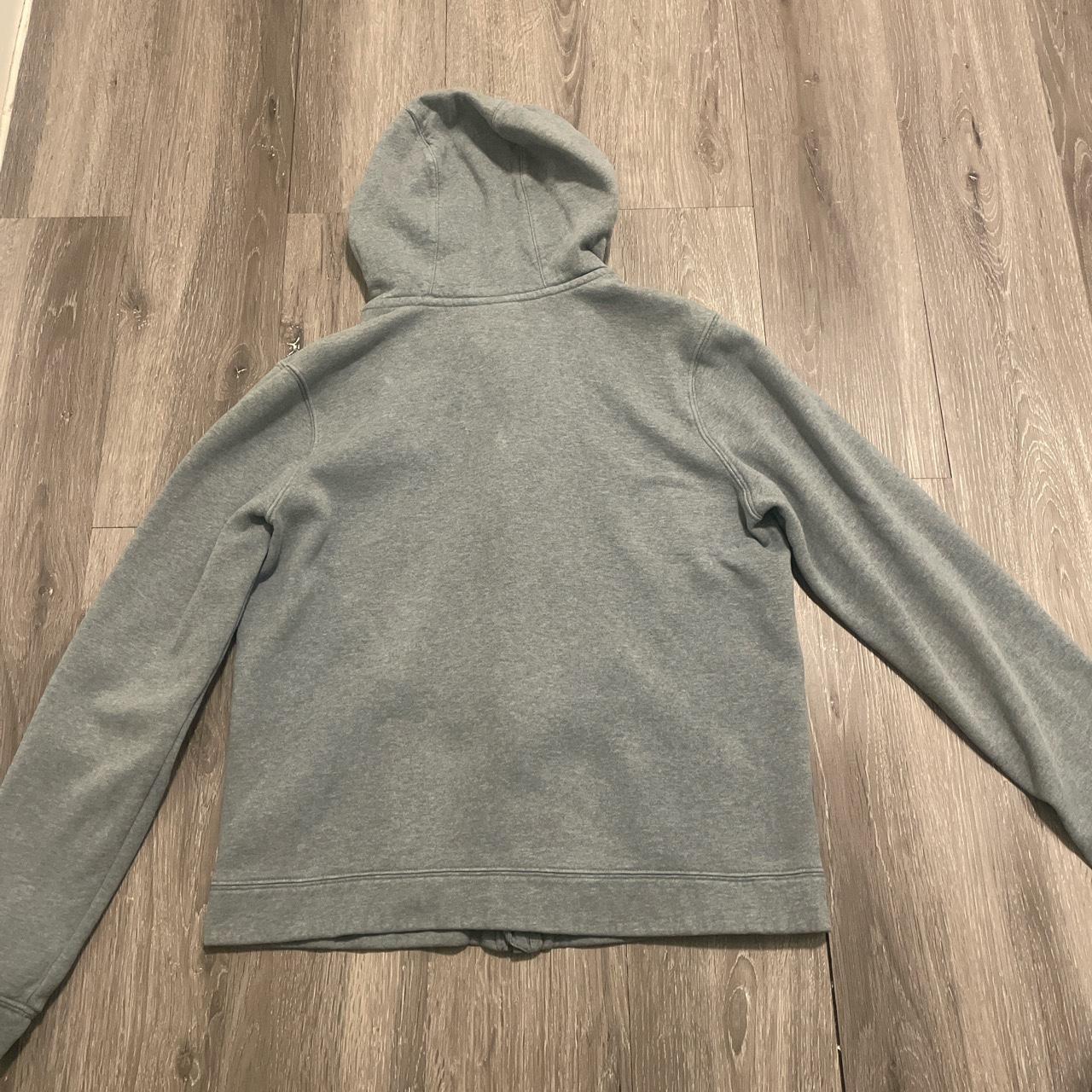 Grey kids XL Nike zip up hoodie - Depop