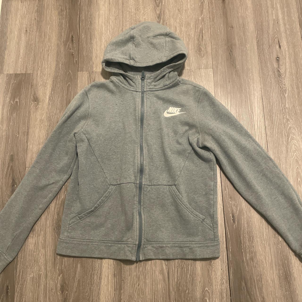 nike zip up grey