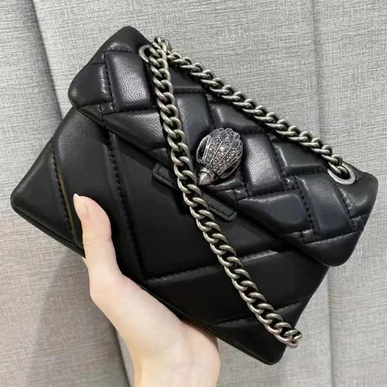 Kurt Geiger Women's Black and Silver Bag Depop