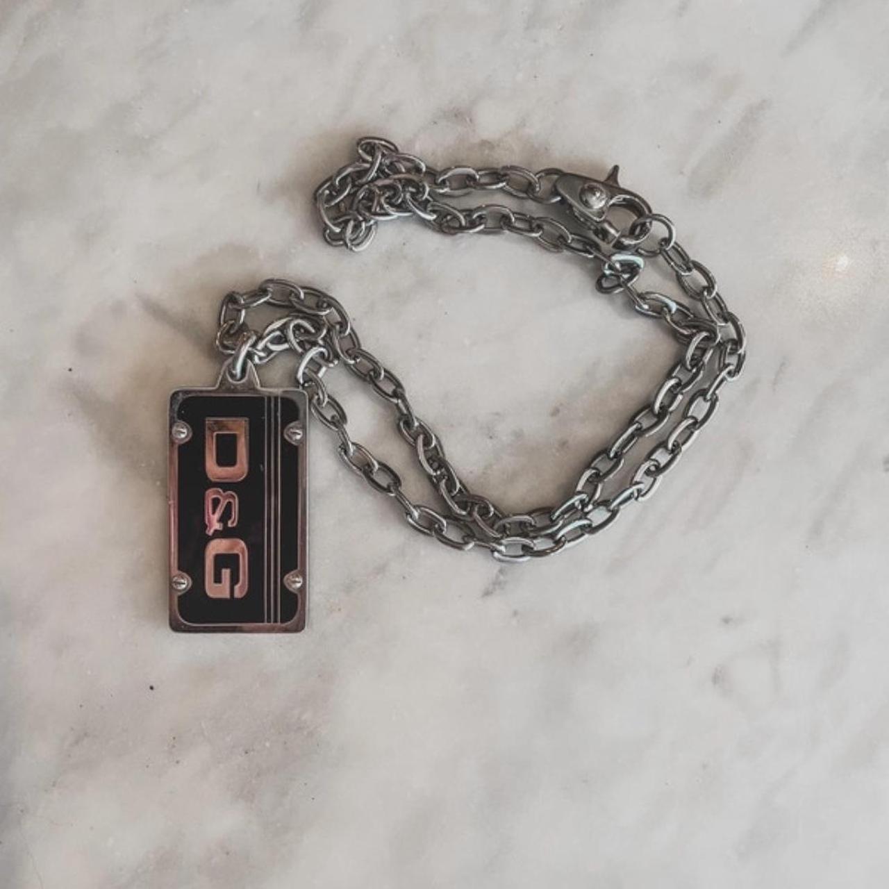 Authentic y2k Dolce & Gabbana dog tag necklace. Bag | Depop