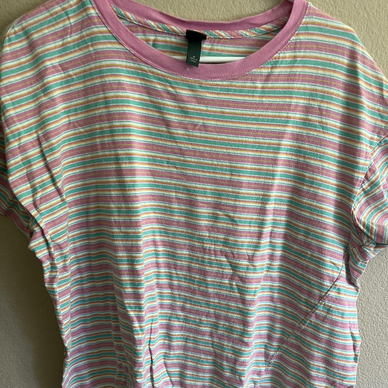 wild fable striped shirt - Depop