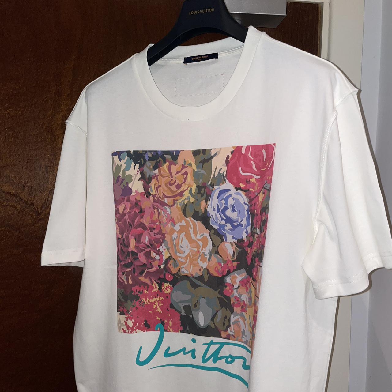 Louis Vuitton LV flower tapestry print t shirt RRP | Depop