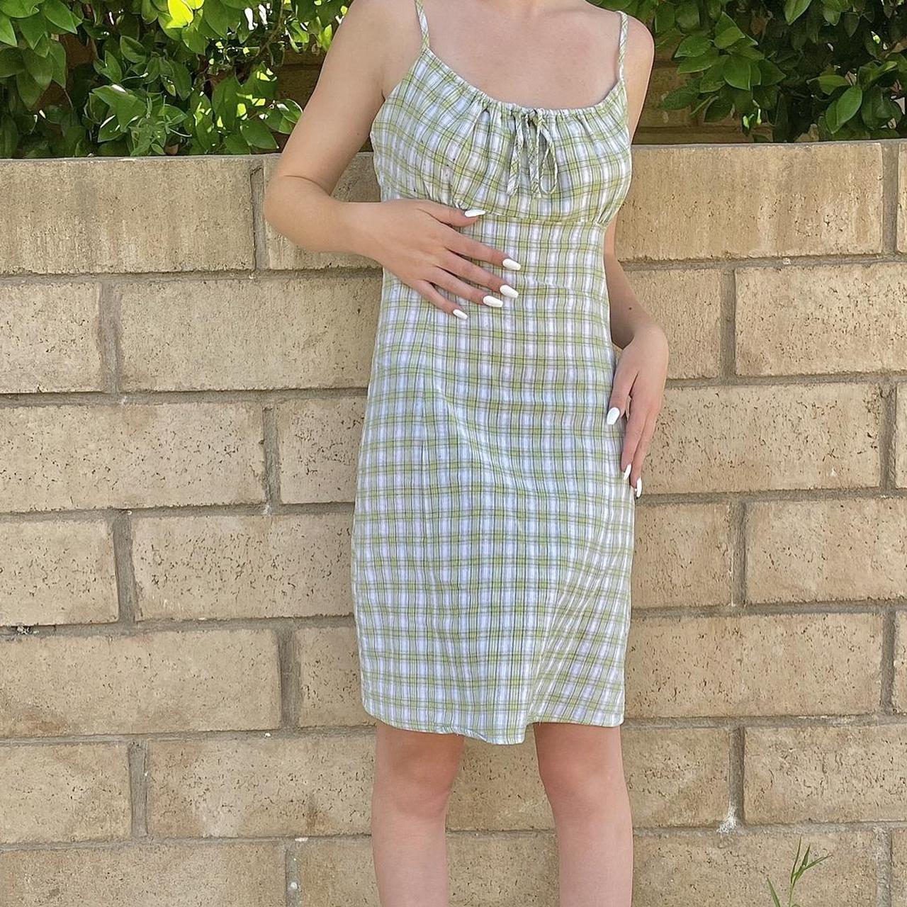 PacSun Women's Green Dress | Depop