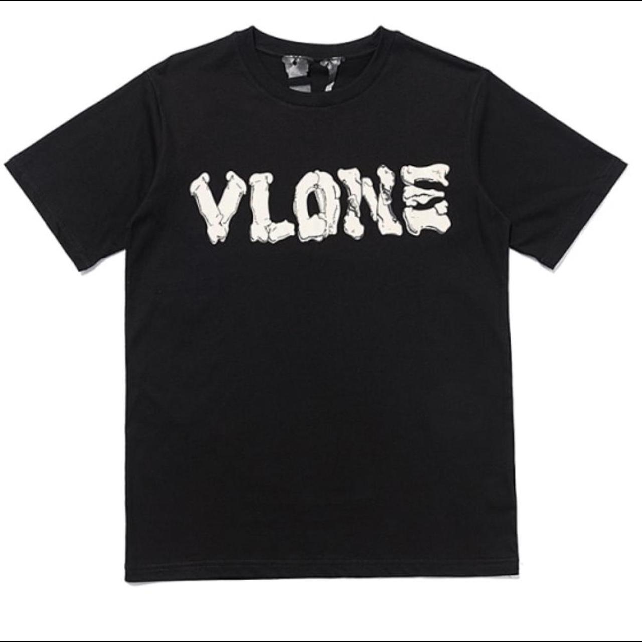 Vlone Terror Bone Printed T Shirt - Depop