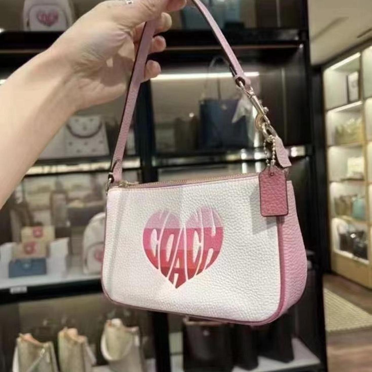 Coach Women's White and Pink Bag