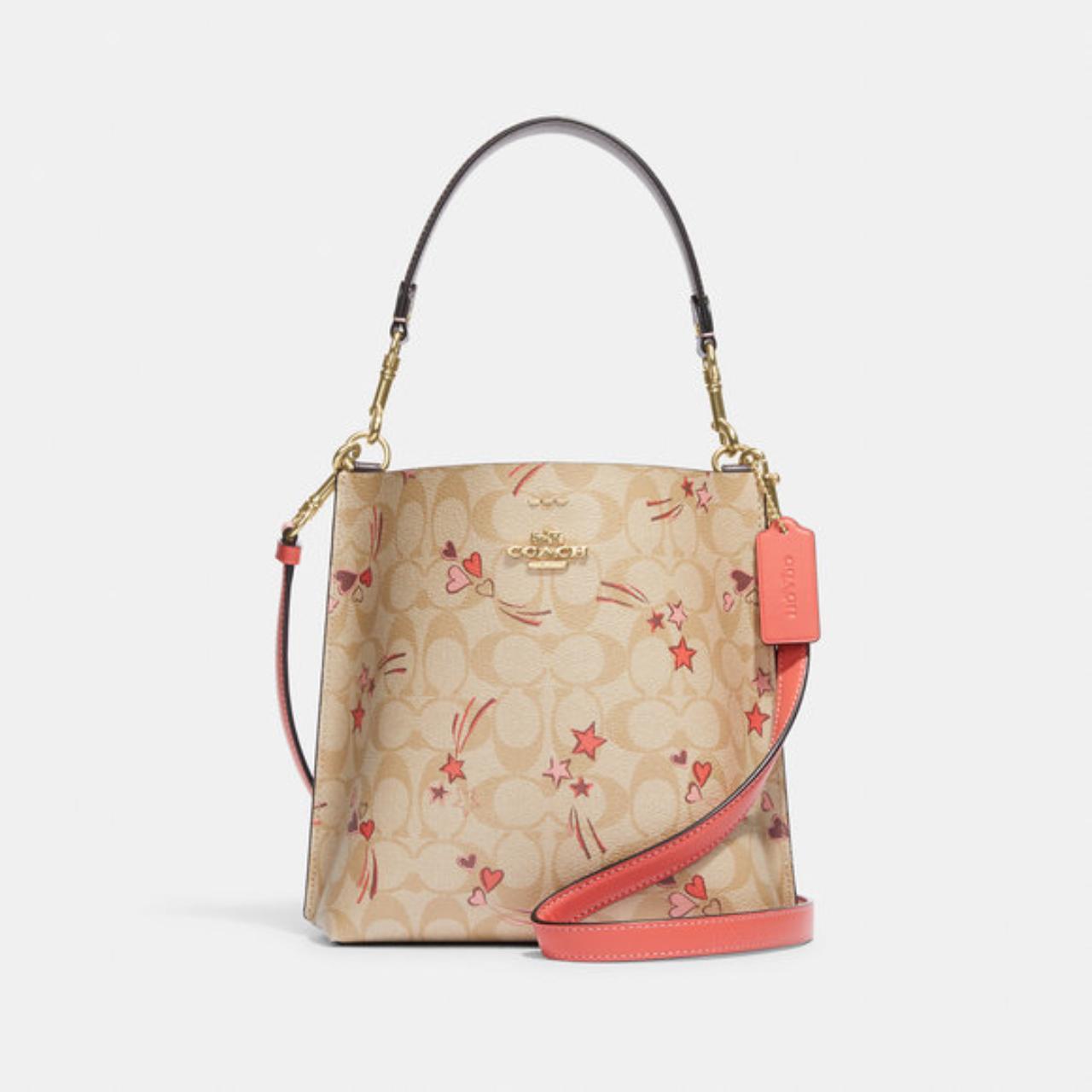 Coach Heart Crossbody in Signature Canvas with Heart and Star Print