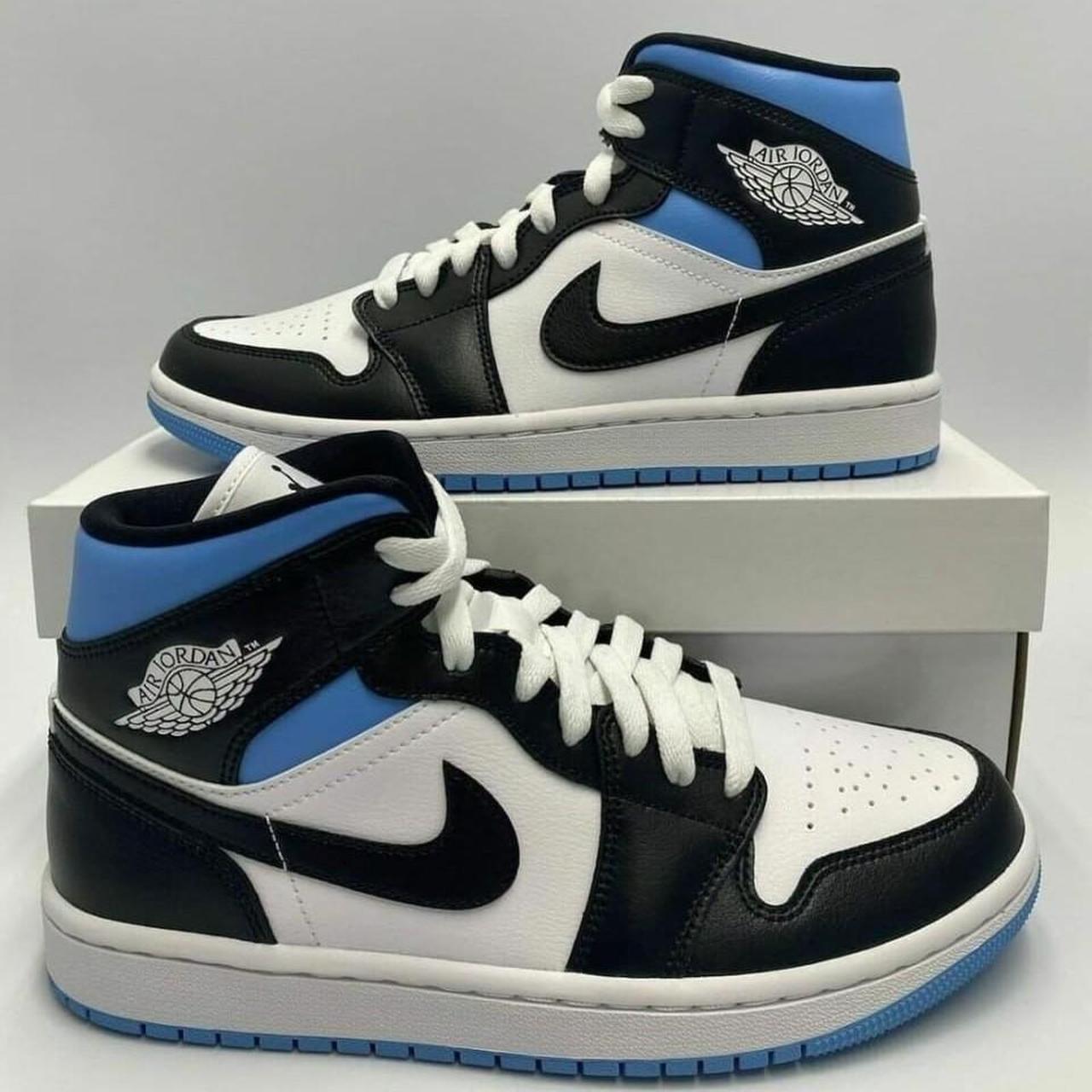 jordan shoes blue and white