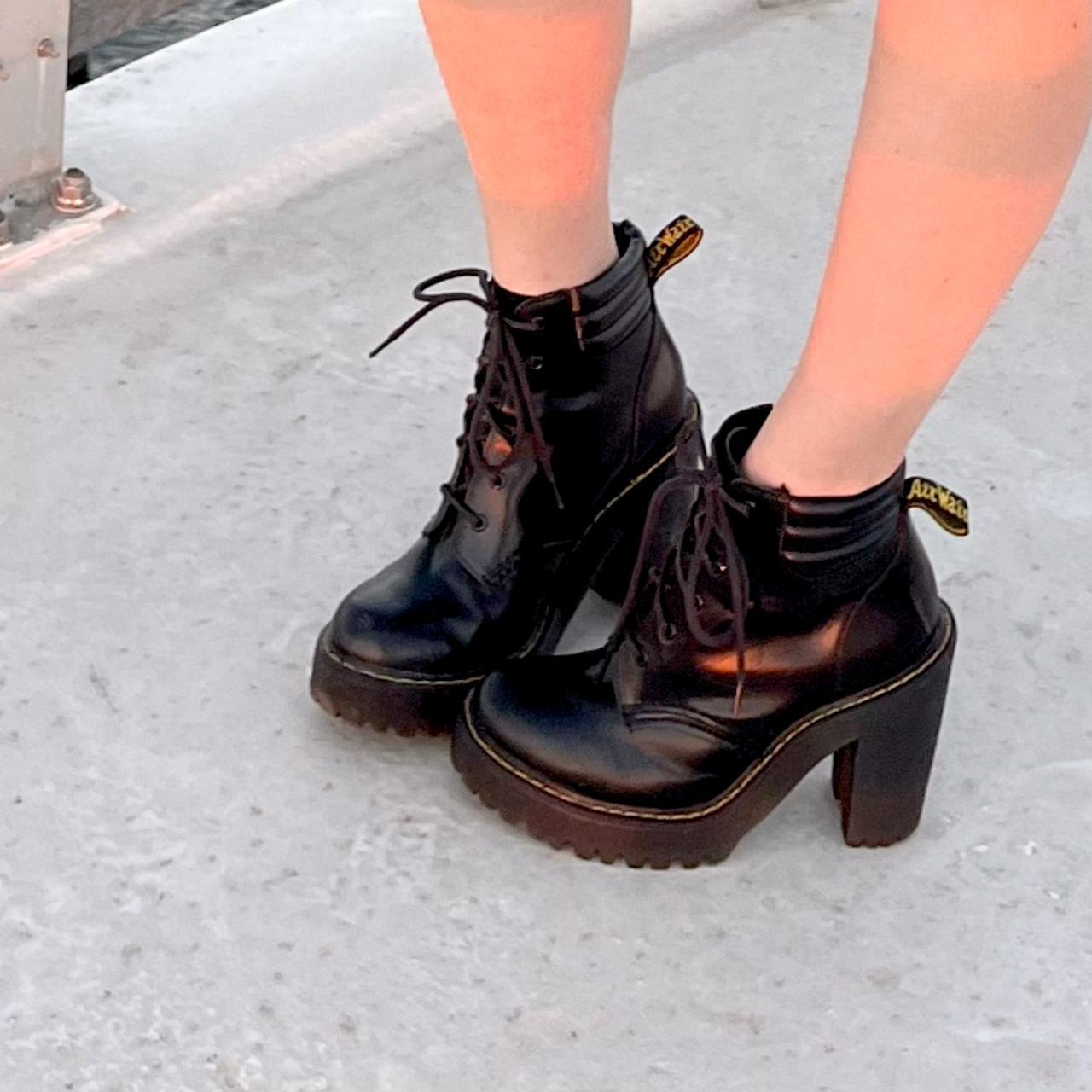 Martens High Heeled classic-styled black Depop