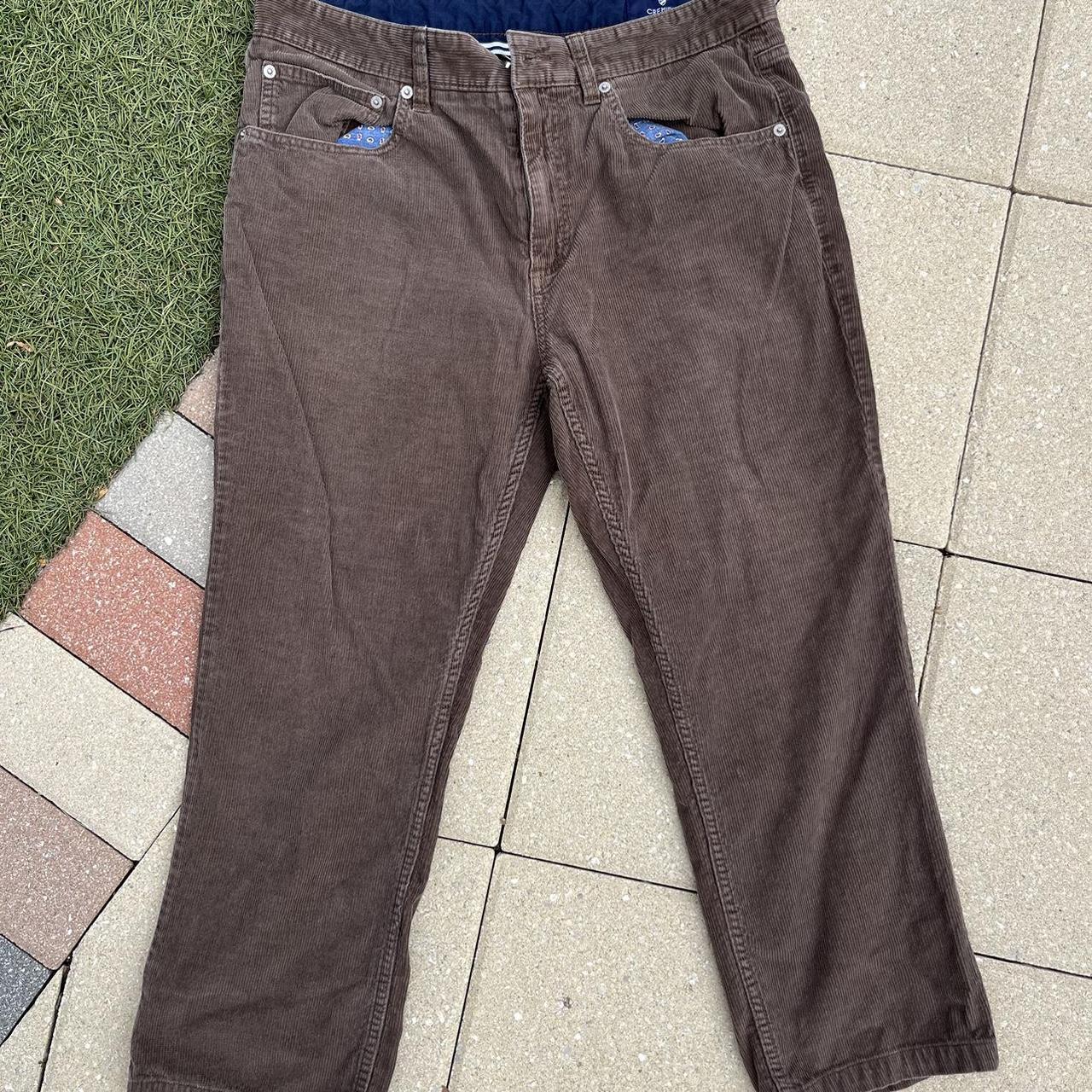 Cremieux Corduroy Short Cut Pants Size: 32x30... - Depop
