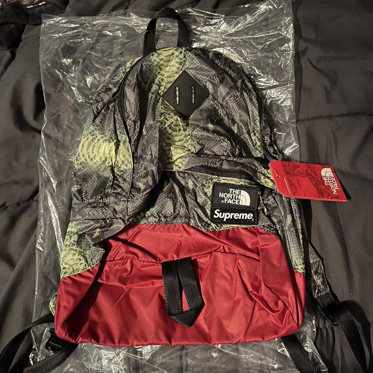 North face supreme hot sale backpack snakeskin