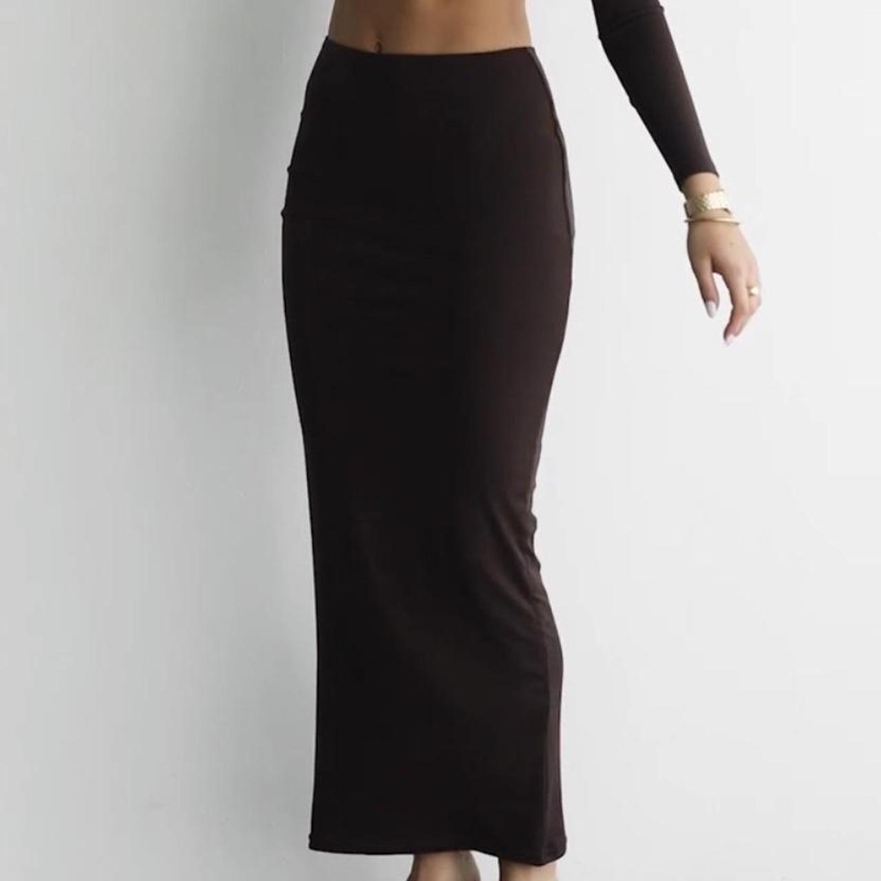 Charcoal Clothing; Broadway Maxi Skirt in Cocoa Size... Depop