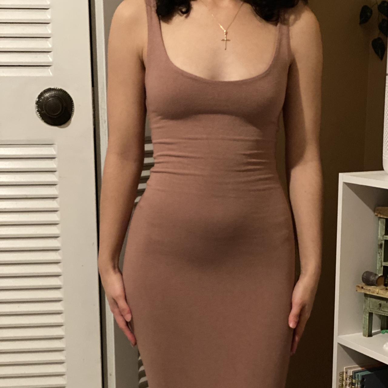 Naked wardrobe “the nw hourglass midi dress” in the - Depop