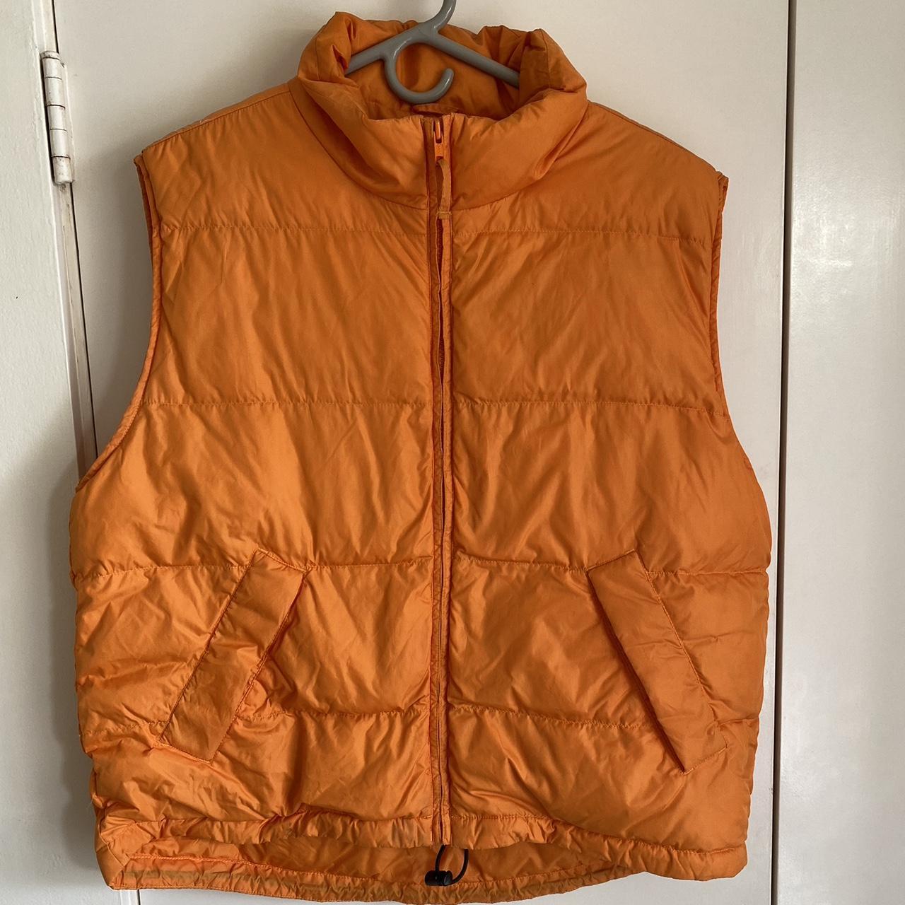 Lands' End Men's Orange Gilet Depop