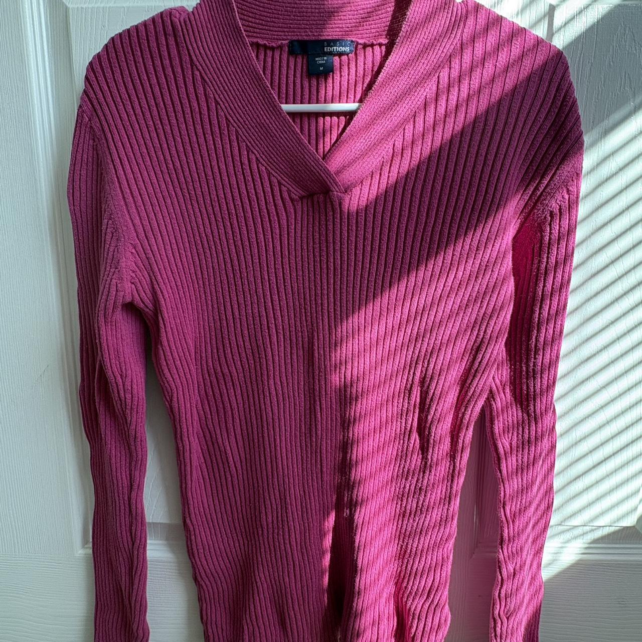 Basic Editions Women's Shirt - Pink - M – Basic E… - image 5