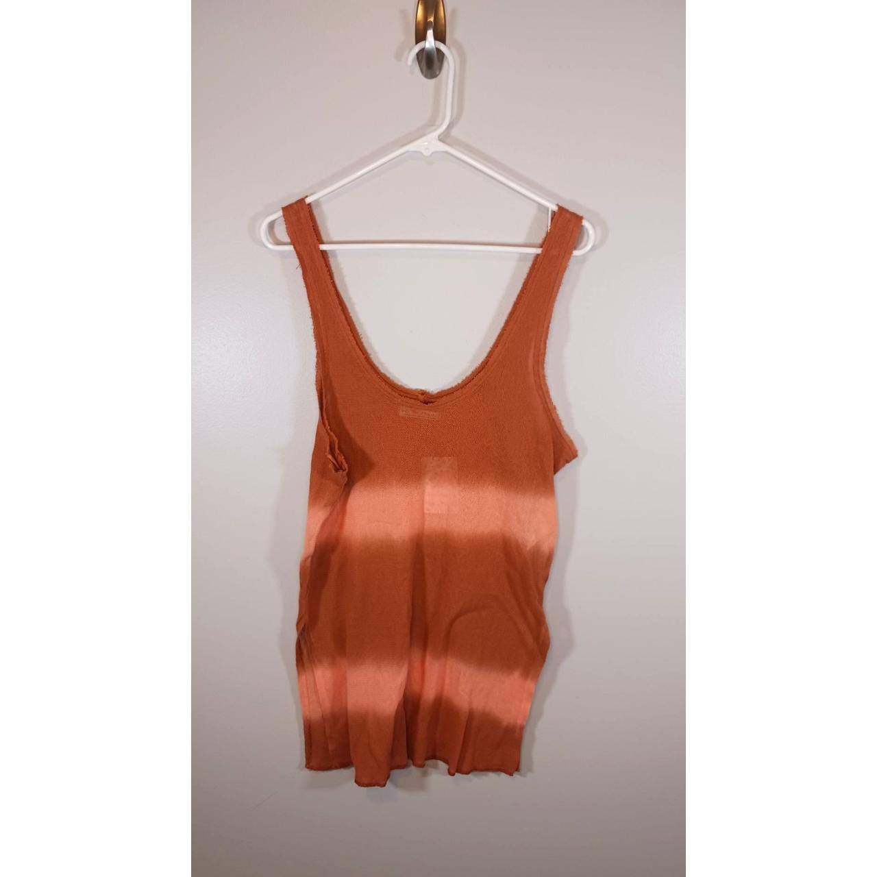 Free People Women's Orange Vest | Depop