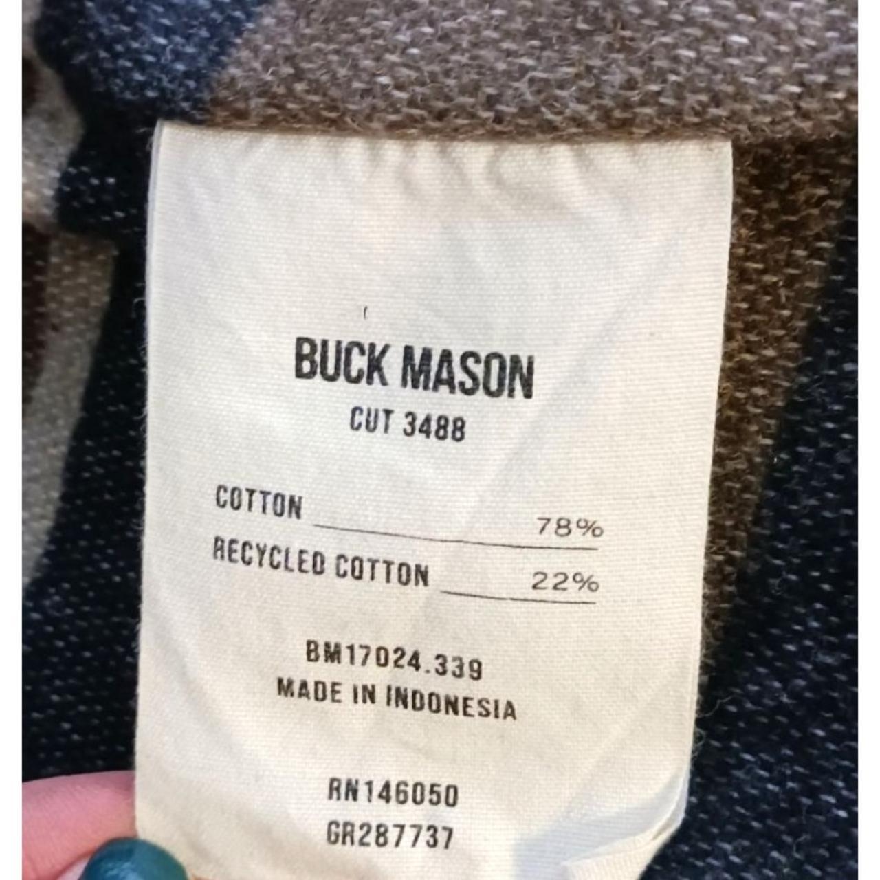 Buck Mason RC Denim Blanket Trucker Jacket Long... - Depop