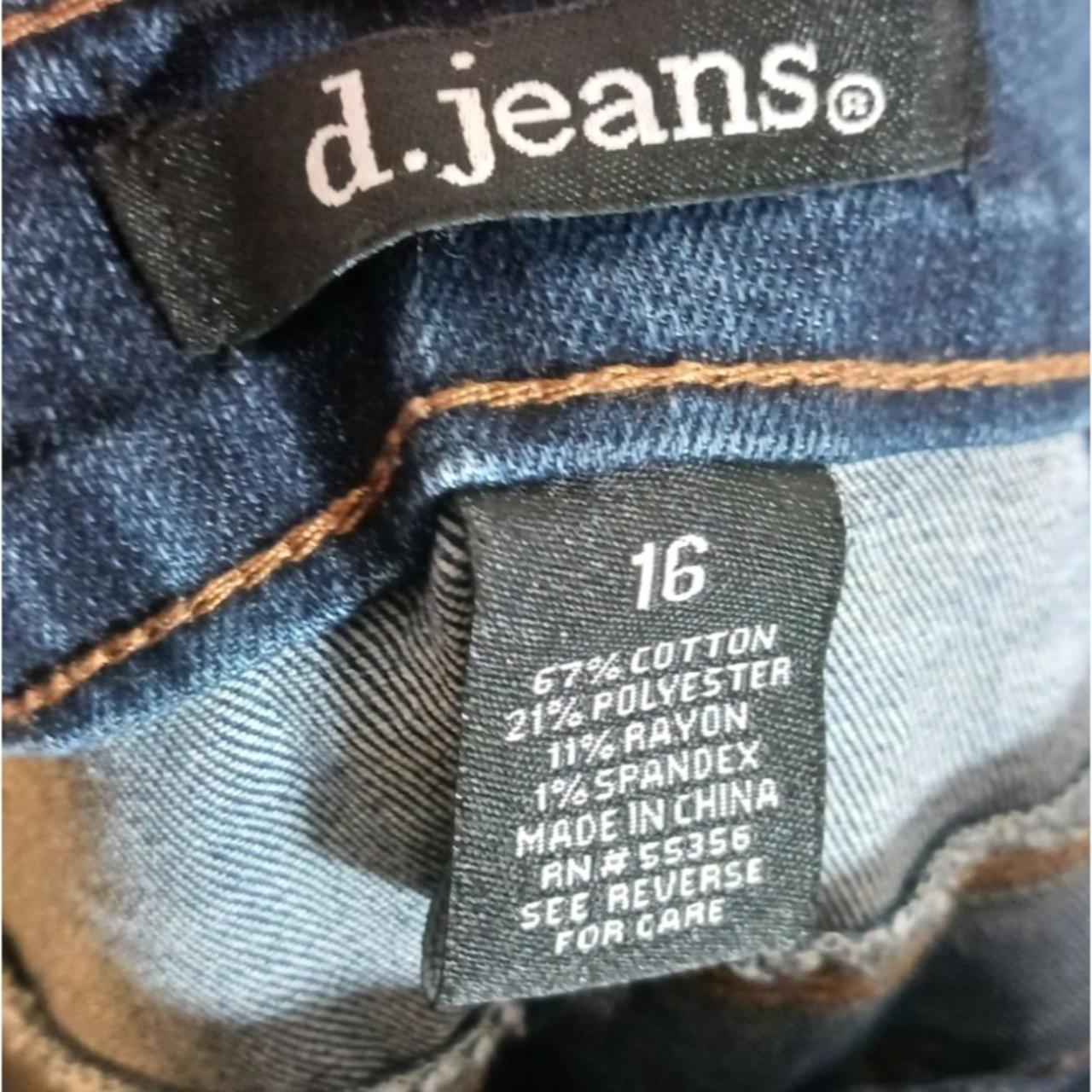 d. Jeans High Waist Ankle Dark Wash Distressed Size... - Depop