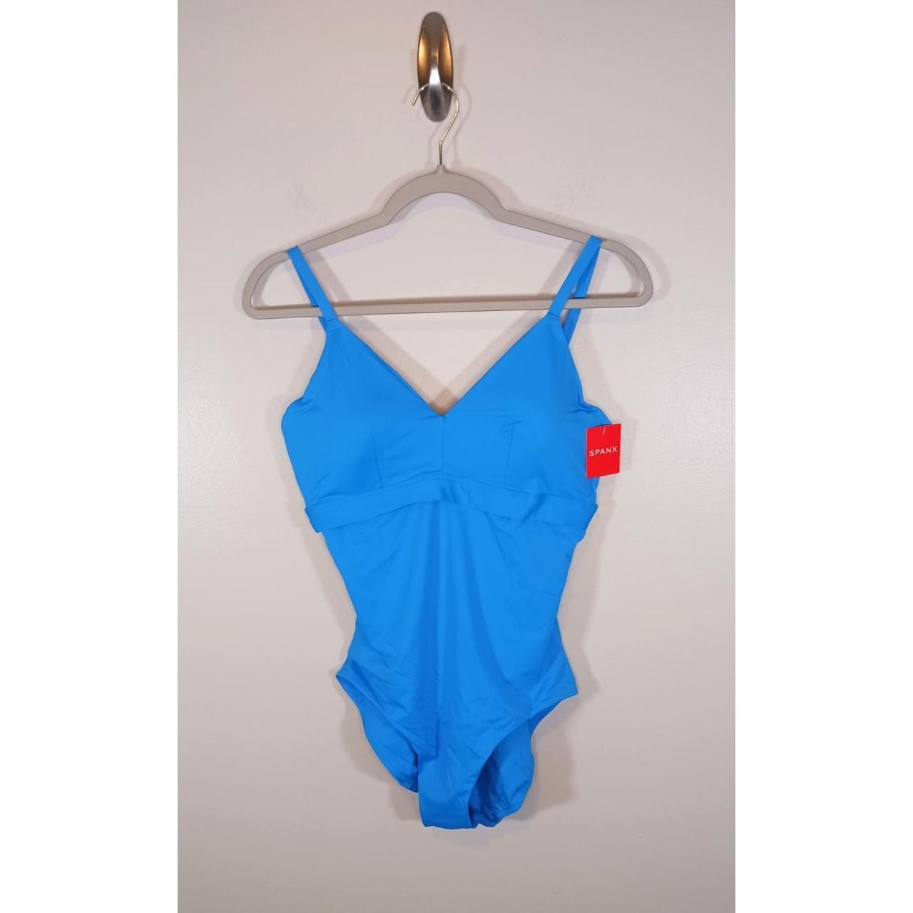 Spanx One-Piece Swimsuit Coastal Blue Adjustable... - Depop