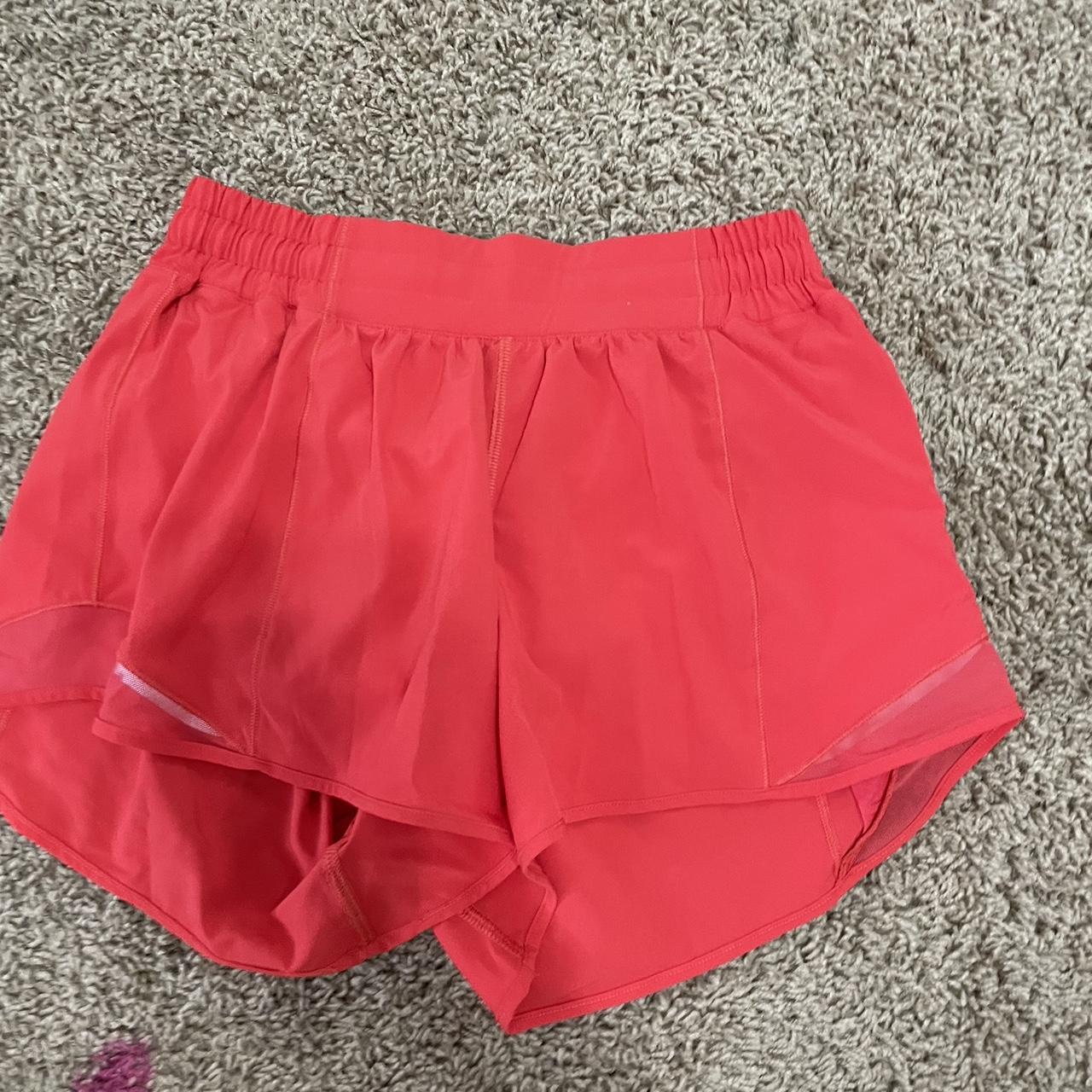 Lululemon Women's Red Shorts Depop