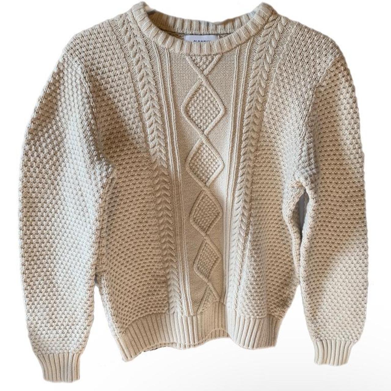 Old Navy Men's Cream Jumper 