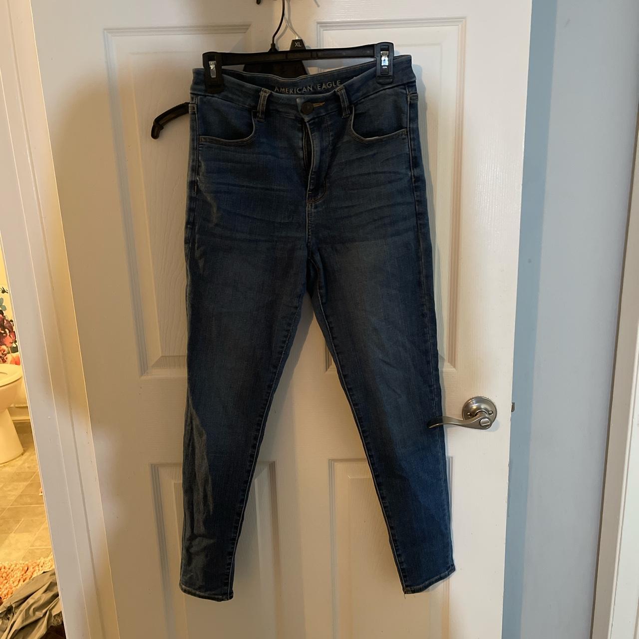 American Eagle Women's Blue Jeans Depop