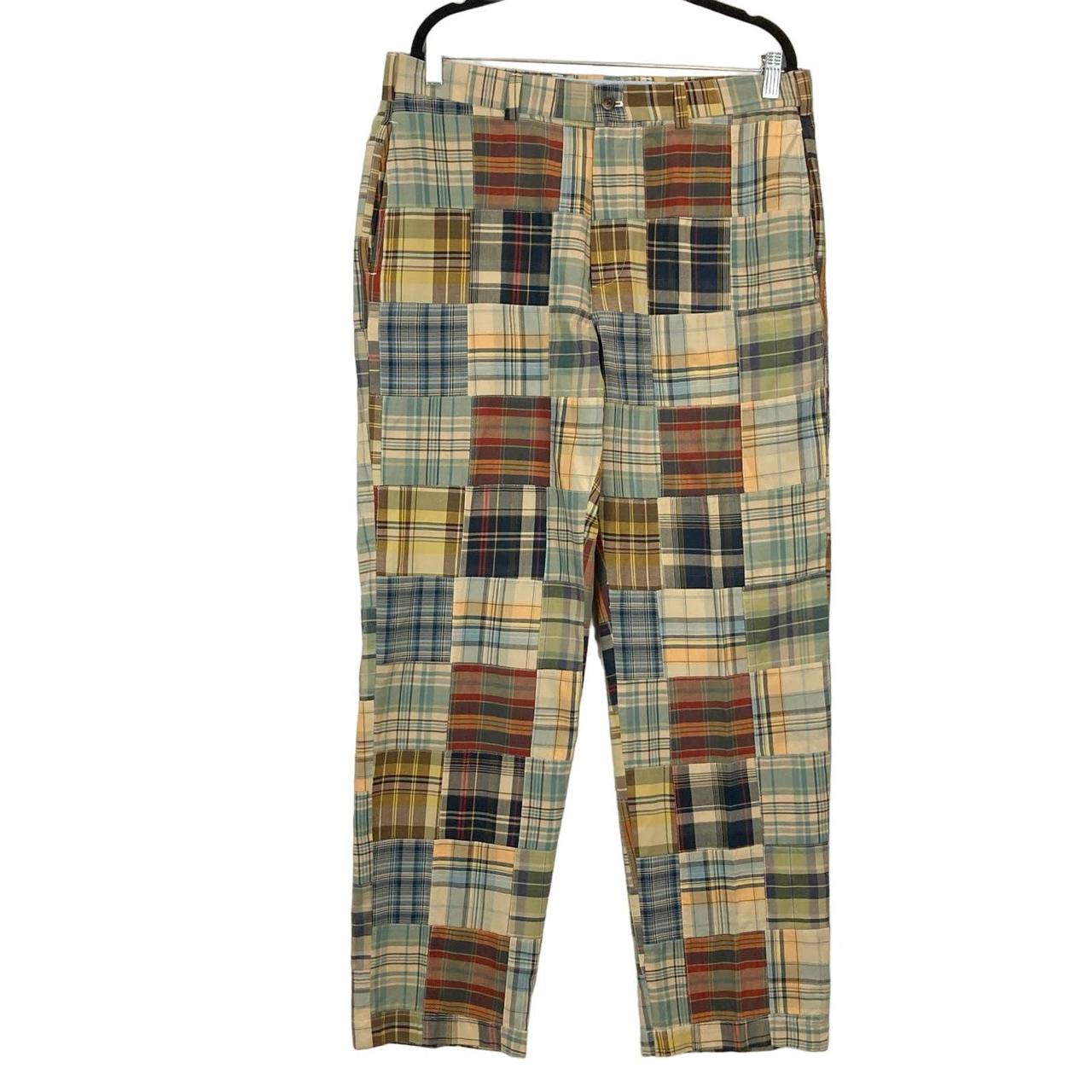 Men's madras deals plaid pants